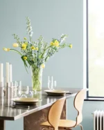 Vegger malt i Jotun Lady Wonderwall farge 6167 Spring breeze