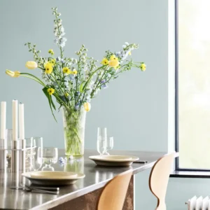 Vegger malt i Jotun Lady Wonderwall farge 6167 Spring breeze