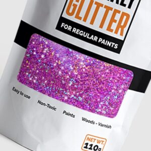 Rosa glitter til deg som ønsker en maling med glitter i dyp rosa farge.