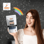 Sparkly sort glitter til maling, rask levering!