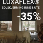 All Luxaflex solskjerming tilpasset vindusmål -35%
