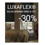 Luxaflex solskjerming tilpasset dine vindusmål. Plissegardiner, duette, liftgardinger, lameller, markiser, screens