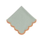 SERVIETT MALIN 40 X 40 AGAVE M/KORALL