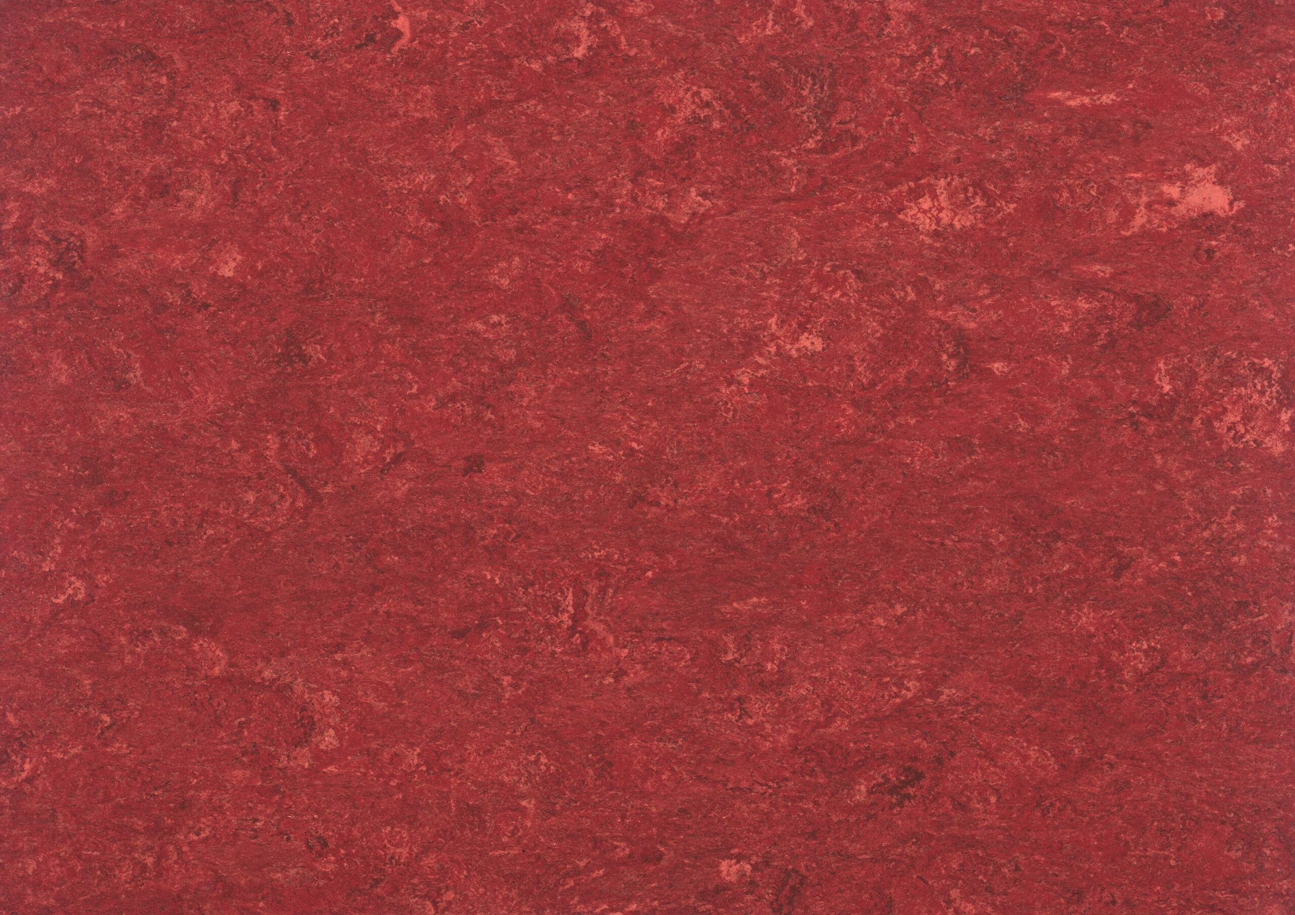 JPG 300 dpi-Marmorette 0018 Lobster Red Linoleum gulv i fliseformat. Slitesterkt og antibakteriellt gulv. Marmorert design.Naturmateriale.