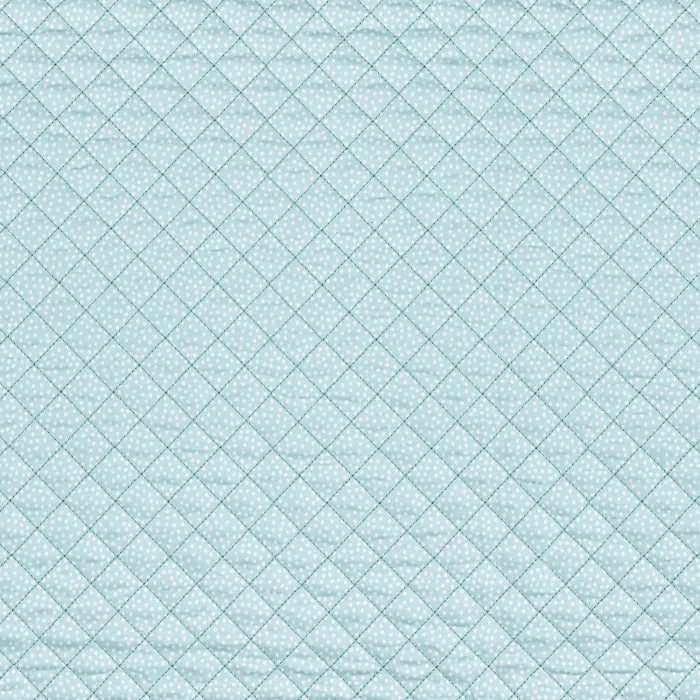 Lekkert mykt, quiltet tekstil, perfekt til så sy engteppe eller babypose.