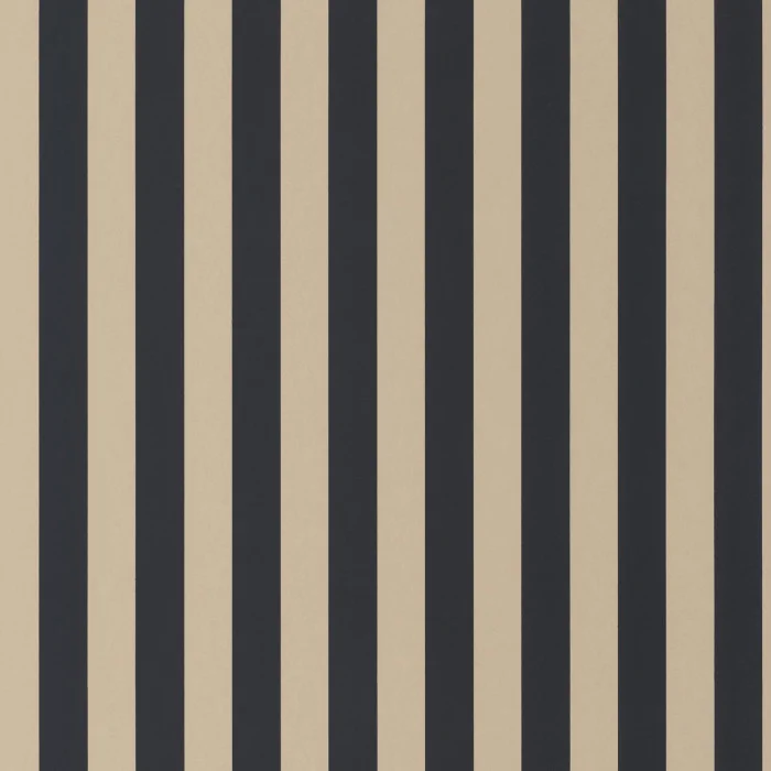 Stripet tapet til Stue, soverom, gang i sort og beige farger. Fra kolleksjonen Heritage fra Casadeco