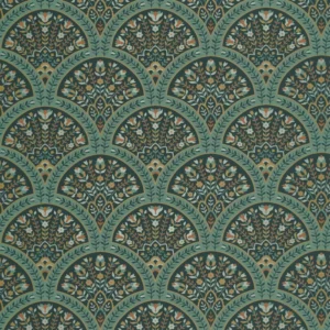 Gi rommet din personlige stil med Wallace non-woven tapet i deilige grønne farger og mønster som er en fryd for øyet