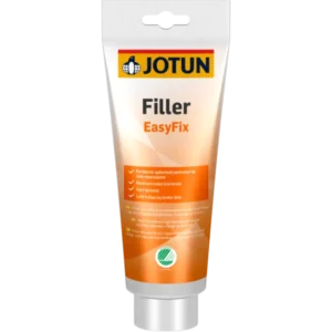 Jotun EasyFix Filler 0,4 liter, en ferdigblandet sparkelmasse for fylling av spikerhull og små sprekker i vegger og tak