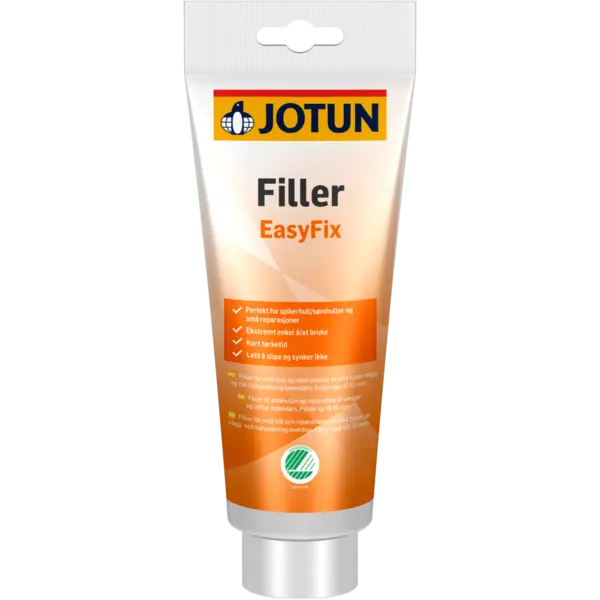 Jotun Easyfix filler Jotun EasyFix Filler 0,4 liter, en ferdigblandet sparkelmasse for fylling av spikerhull og små sprekker i vegger og tak