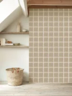 Lunt tekstiltapet med vintage mønster og skumstruktur fra kolleksjonen Gentle Thread.