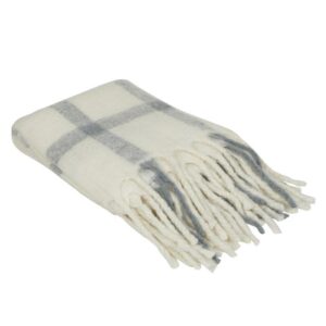 Hold deg varm med et klassisk Koster pledd.Myk teppe i tidløst design med frynser.