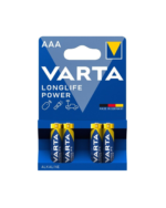 4-pakning Varta AAA High Energy alkaliske batterier.