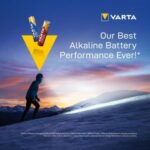 4-pakning Varta AAA High Energy alkaliske batterier.