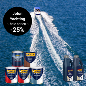 25% på hele Jotun Yachtingserien! Kvalitetsprodukter til båten din. Gjør båten vårklar og kjøp produktene her!