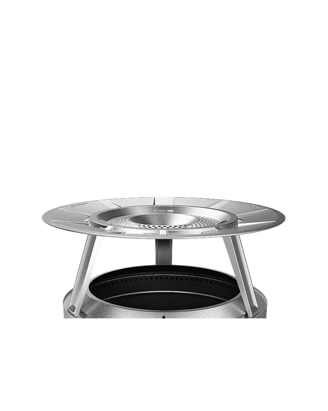 solo stove summit_varme Solo Stove Summit 24 varmedeflektor i rustfritt stål med tre avtakbare ben og stor varmereflekterende flate.