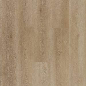 Titan klikkvinyl har en slitesterk overflate med naturtro mønster av lyst treverk og integrert korkunderlag. Numedal
