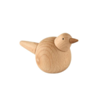 Trefugl til dekor i lyst bøketre