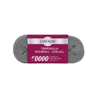 Polérull nr. 0000 for påføring av voks, som ikke riper overflaten. Ideell til skånsom rengjøring av blant annet metall og tre.