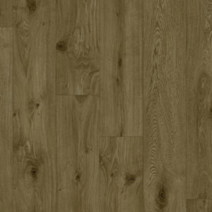 Nordic Oak Brown har et vakkert mørkebrunt eikemønster som etterligner et brunbeiset plankegulv.