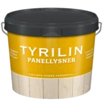 Lysne gulnet panel med Tyrilin Panellysner. Beskytter mot videre gulning