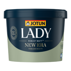 Jotun LADY New Era er en robust, matt interiørmaling som gir en varig og vakker finish.