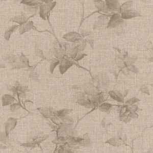 Storeys Atelier Tissé-tapet i et delikat, botanisk mønster med lun tekstilstruktur.