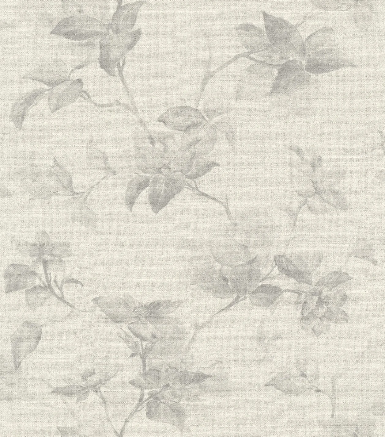 Storeys Atelier Tissé-tapet i et delikat, botanisk mønster med lun tekstilstruktur.