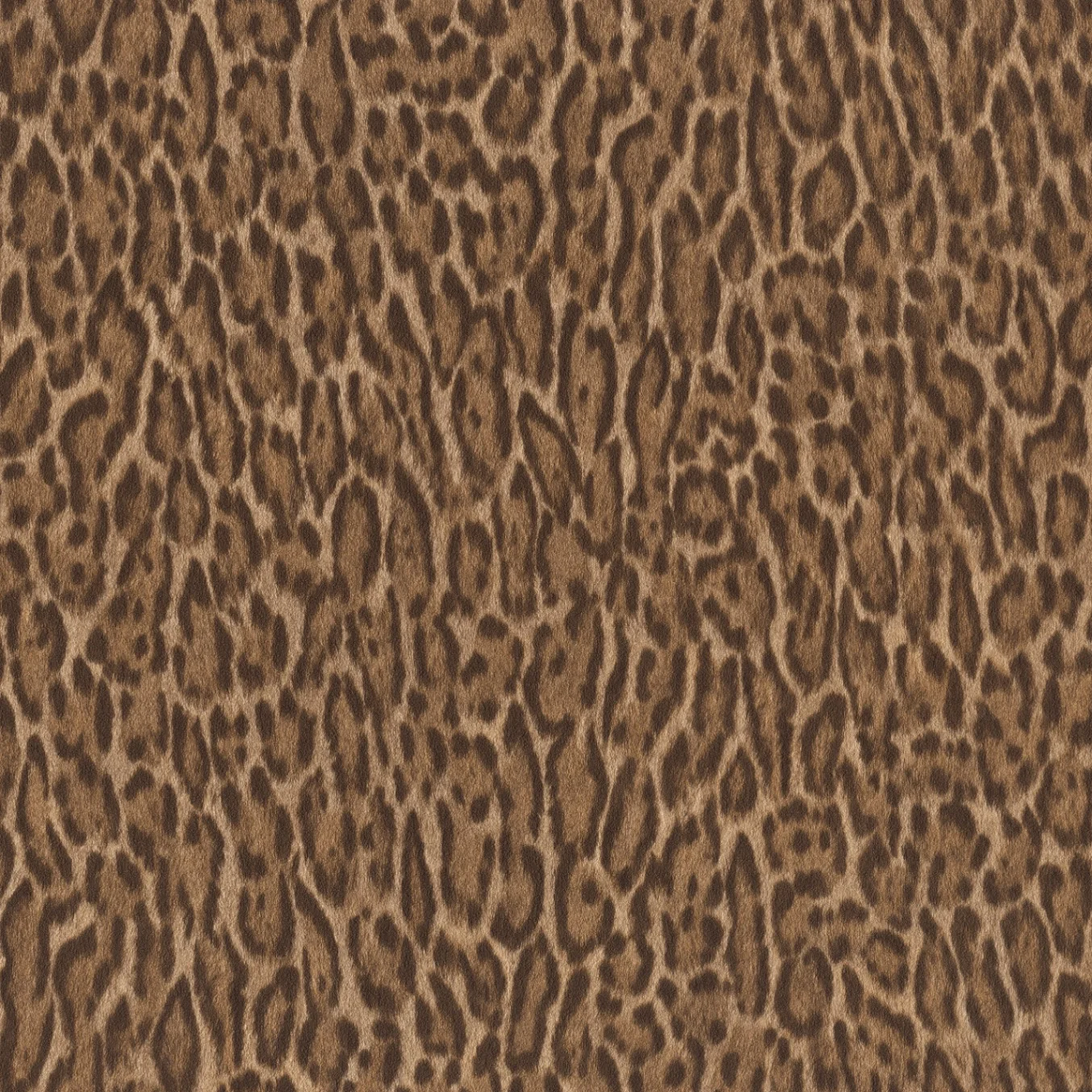 Atelier Tissé 613254 Fibertapet med et repeterende, heldekkende mønster som etterligner pelsen til en leopard.