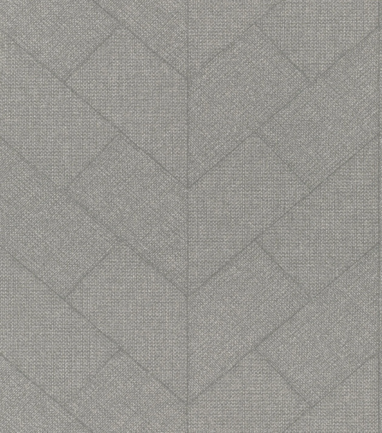 Atelier Tissé 613773 Geometrisk tapet med subtilt fiskebeinsmønster og en grov, stofflignende tekstur i stoffstruktur