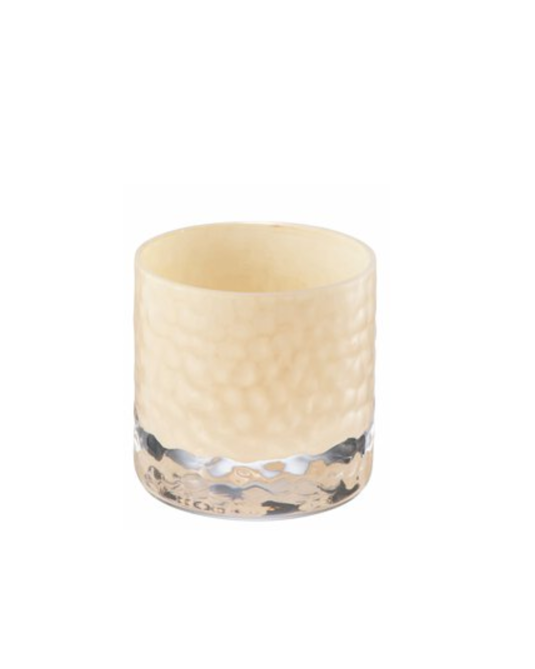 Telysholder i hamret glass