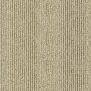 Riviera Maison fibertapet fra Storeys, med et tett, vertikalt mønster av fine striper i en lys beige nyanse som danner en taktil tekstilstruktur.