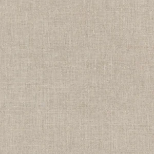 Ensfarget vinyltapet med en naturlig og matt teksturoverflate som etterligner grovt vevd linstoff.