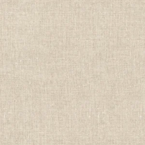 Ensfarget vinyltapet med en naturlig og matt teksturoverflate som etterligner grovt vevd linstoff.