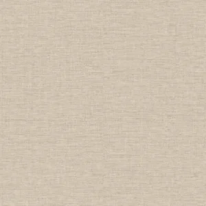 Ensfarget vinyltapet fra Storeys Concept med en grov, naturtro tekstil- og linstruktur.
