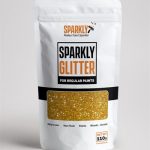 Gi veggene dine en glittereffekt med Sparkly gullglitter!