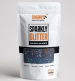 Sparkly sort glitter til maling.Lekker glittereffekt!